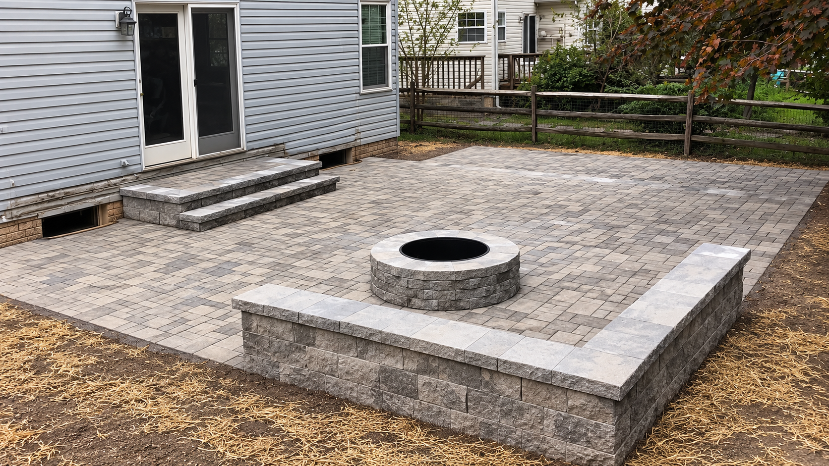 fire pit installation